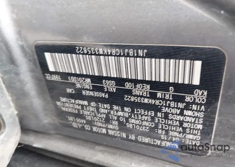 2019 Nissan Rogue Sport Sl from USA, damaged, VIN JN1BJ1CR4KW335822